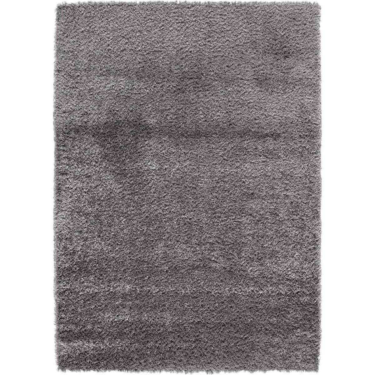 Tappeto pelo lungo shaggy colore grigio chiaro