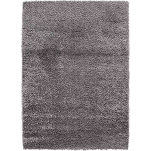 Tappeto pelo lungo shaggy colore grigio chiaro