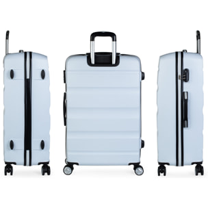 Juego De Maletas Rígidas Abs Itaca Elba Blanco