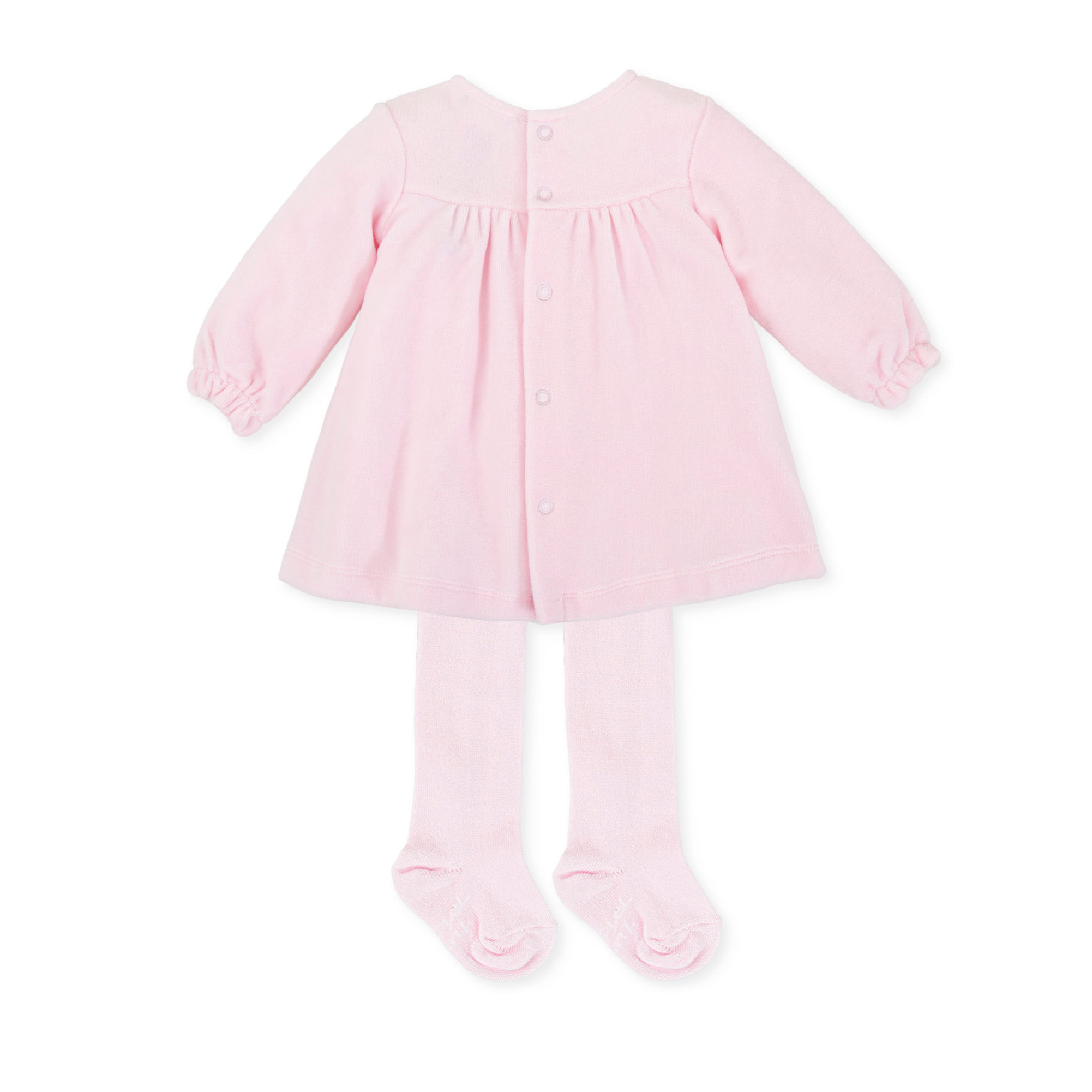 Vestido con leotardos - Rosa