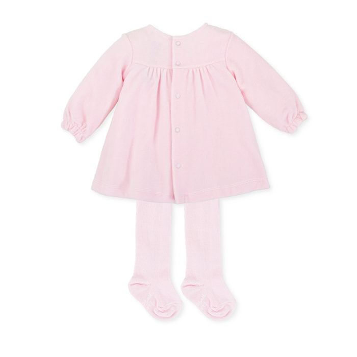 Vestido con leotardos - Rosa