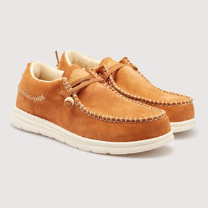 Mocasín Casual Serraje Marrón - Mullilah