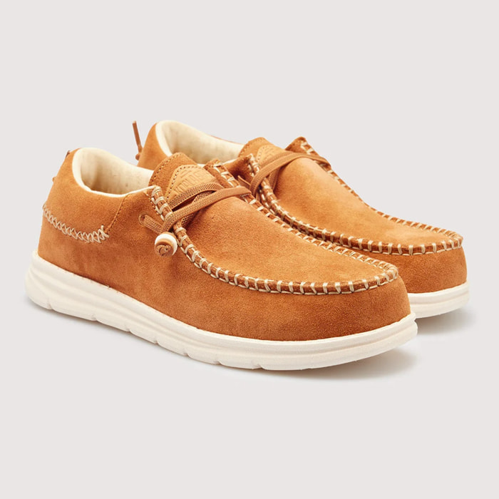 Mocasín Casual Serraje Marrón - Mullilah