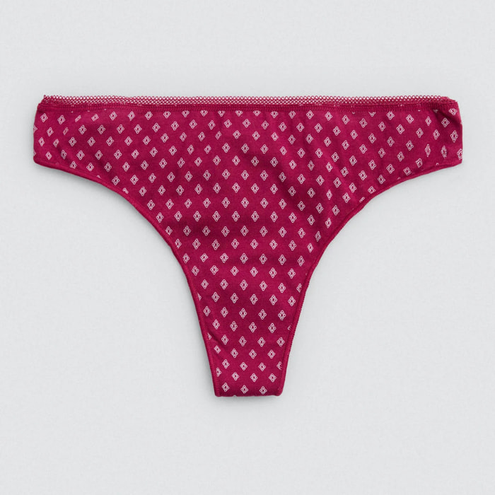 Confezione da 6 infradito in cotone stampato