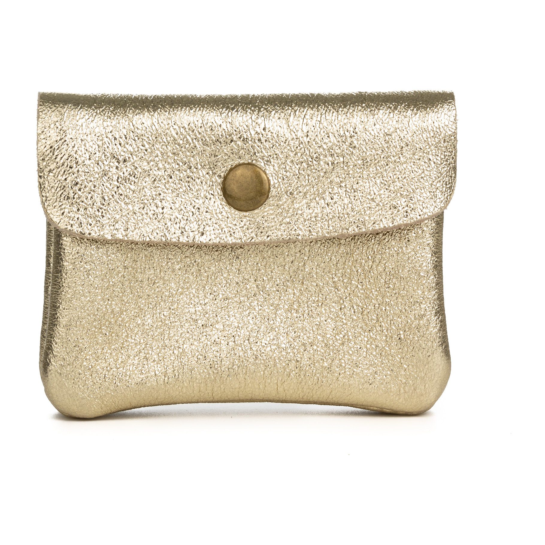 Alpignano monedero mujer. Piel auténtica Gamuza lacada brillante.