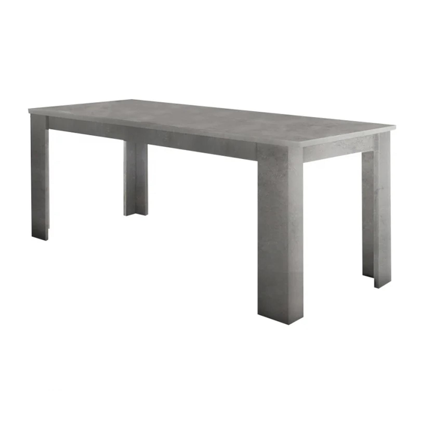 Tavolo per sala da pranzo estensibile, Made in Italy, Tavolo moderno con allunghe, Consolle allungabile, cm 160/210x90h75, colore Grigio Cenere