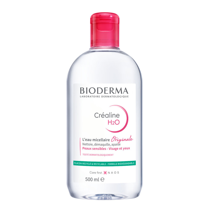 Créaline H2o - L'Eau Micellaire Original Démaquillante 500 ml