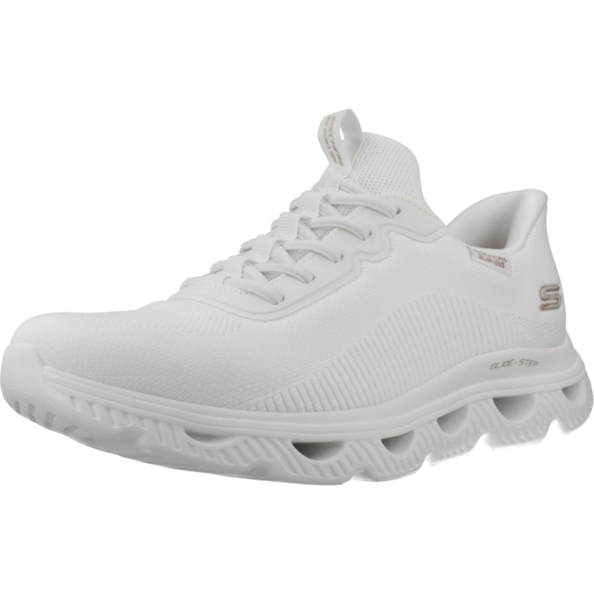 Sneakers De  Mujer Slip-ins Bobs Arc Waves Blanco