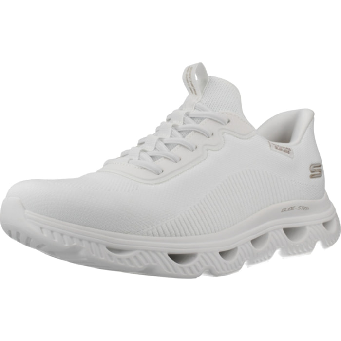 Sneakers De  Mujer Slip-ins Bobs Arc Waves Blanco