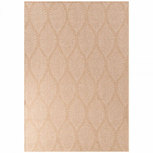 Tapis exterieur kilim nature floral, structure authentique, feka