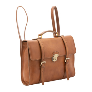 Zaino  unisex In Vera pelle Made in Italy 37x28x9 cm