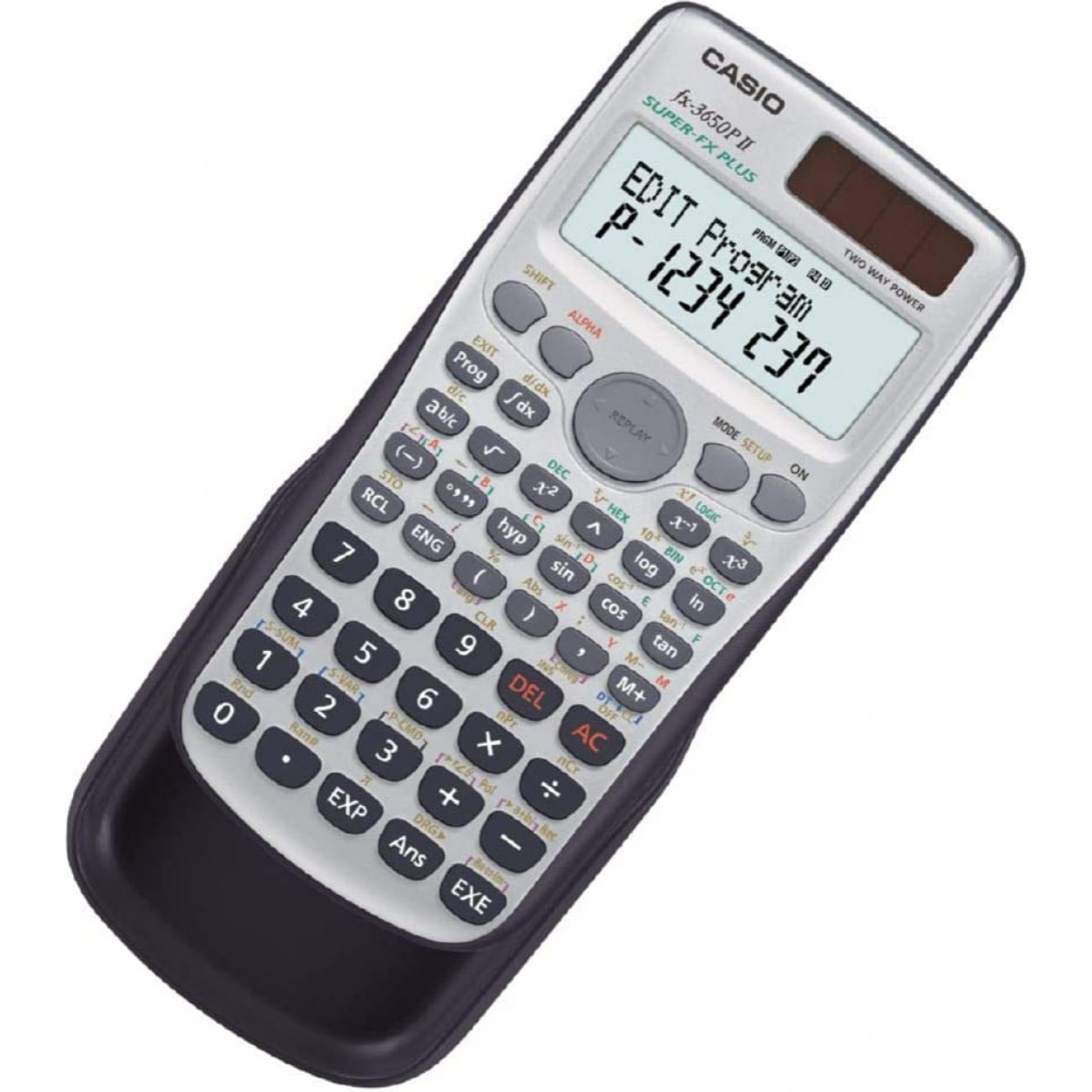 Casio Calculadora modelo FX-3650PII-W-EHPantalla de 2 lineas. 279 funciones