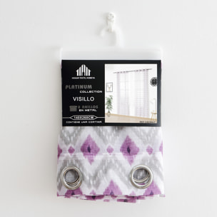 Tenda traslucida con stampa 140x260 cm.