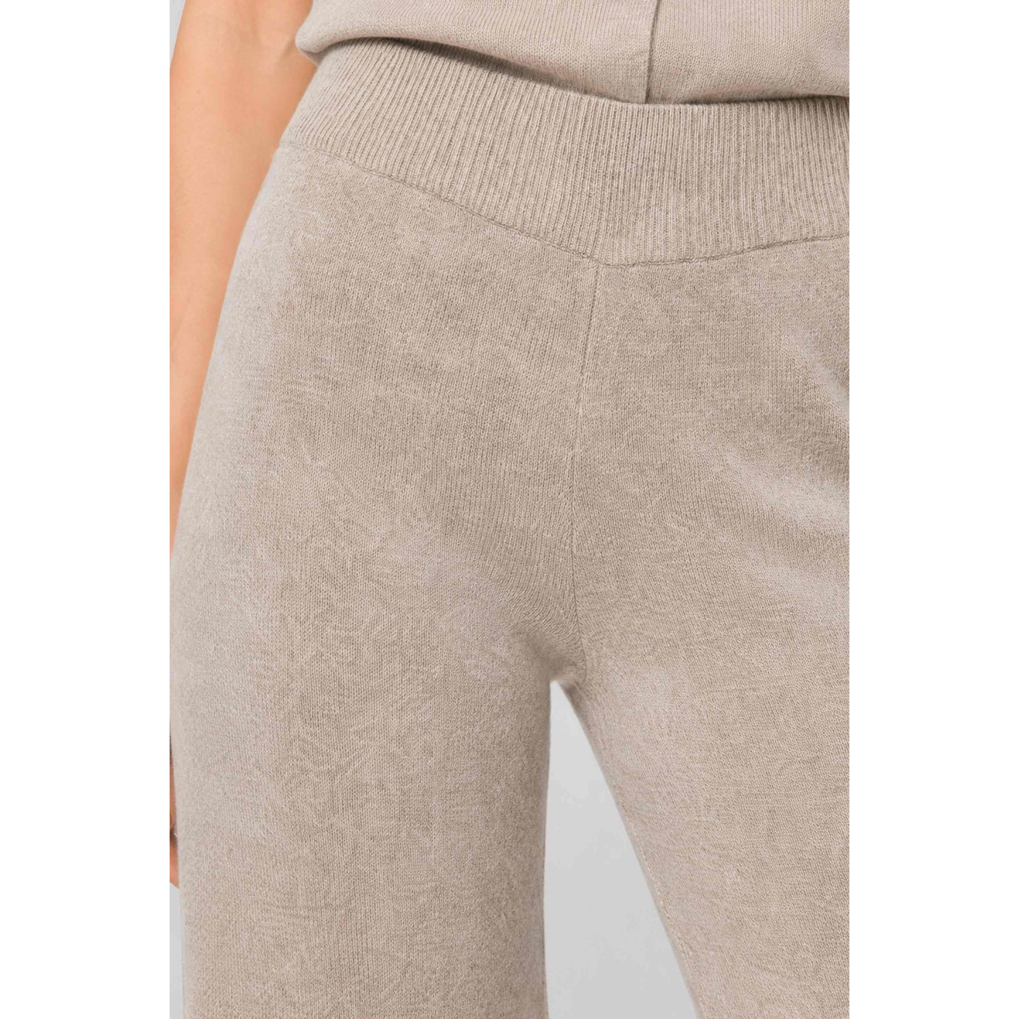 Kocca - Pantaloni da donna in maglia a vita alta e gamba larga Donna