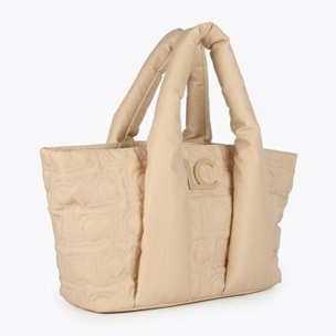 Borsa shopper media e borsa monogramma trapuntata