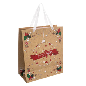 Sac cadeau moyenne taille kraft