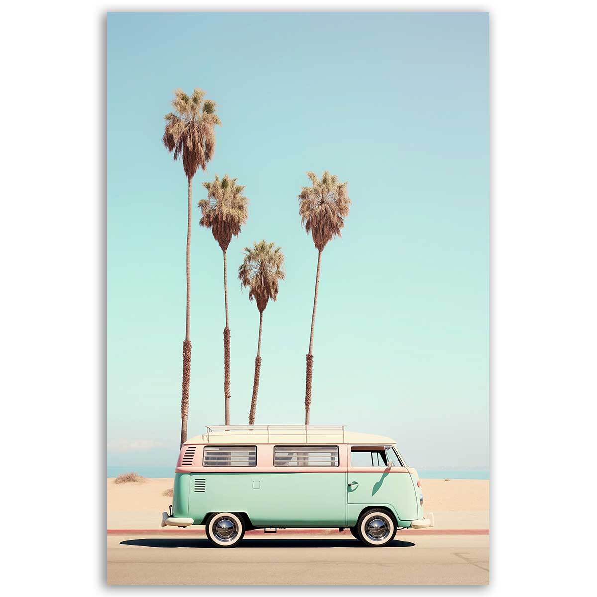 Tableau paysage mer Van sur Venice beach Tableau alu Dibond