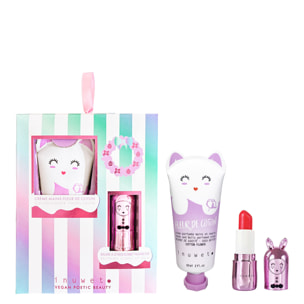 Rainbow - Coffret Crème Mains Fleur de Coton 60ml + Baume à Lèvres Sorbet Framboise