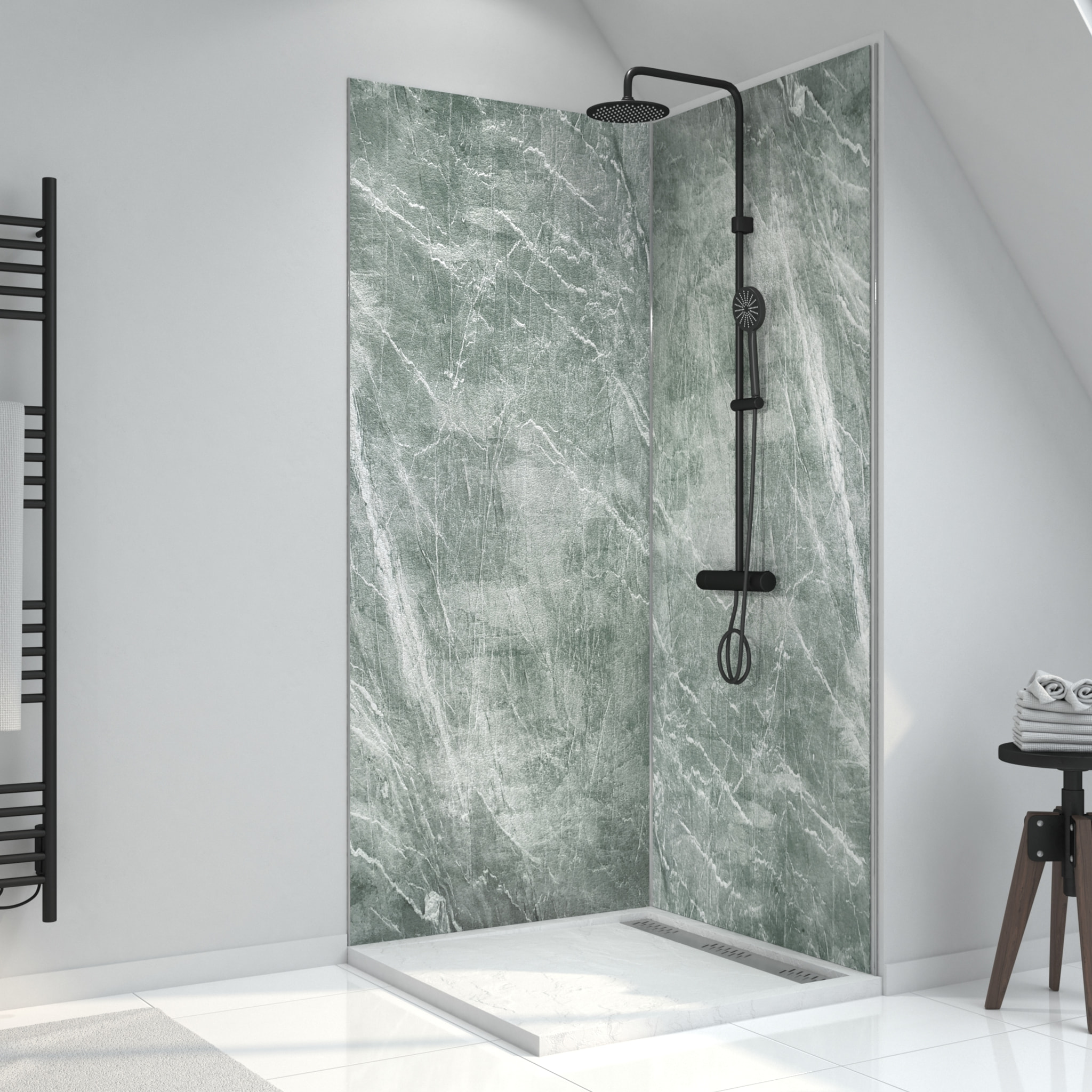 Panneau Mural Pierre Finition Artic Green 90 x 210 cm - STONE'IT ARTIC GREEN