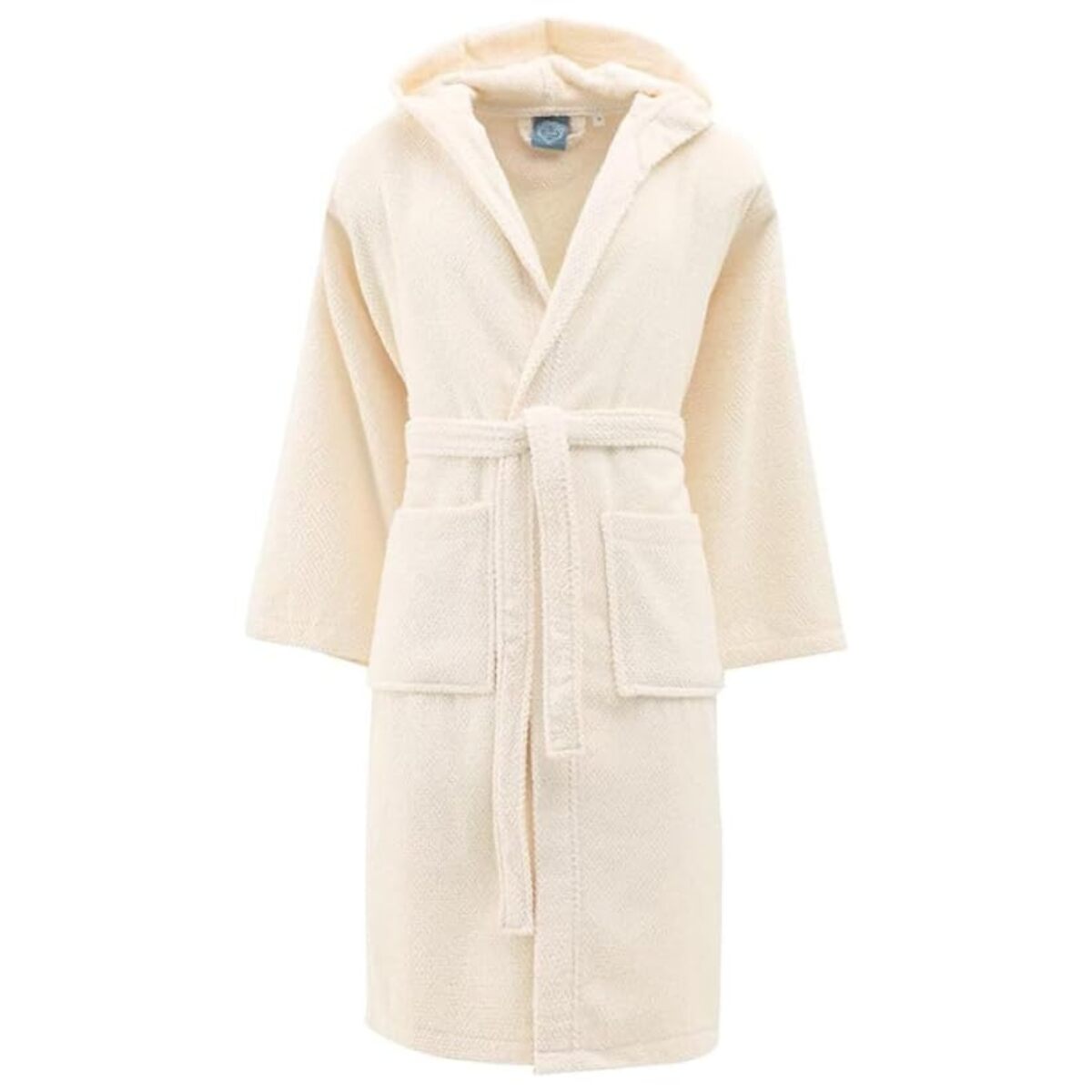 INTRECCI Accappatoio Bichicco in Spugna Tinta Unita Unisex Adulto in Cotone, Accappatoio in Cotone Asciugatura rapida con Tasche e Cappuccio