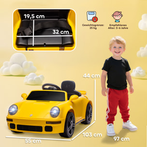 Voiture électrique enfant licence officielle RUF CTR 2017 12V 5Km/h max. télécommande nombreux effets jaune