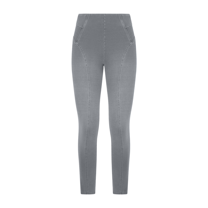Jeggings N.O.W. skinny vita alta con impunture decorative