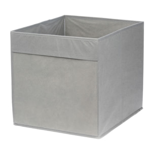 Caja de almacenamiento plegable con base convertible en tapa. 34x38x34 cm.