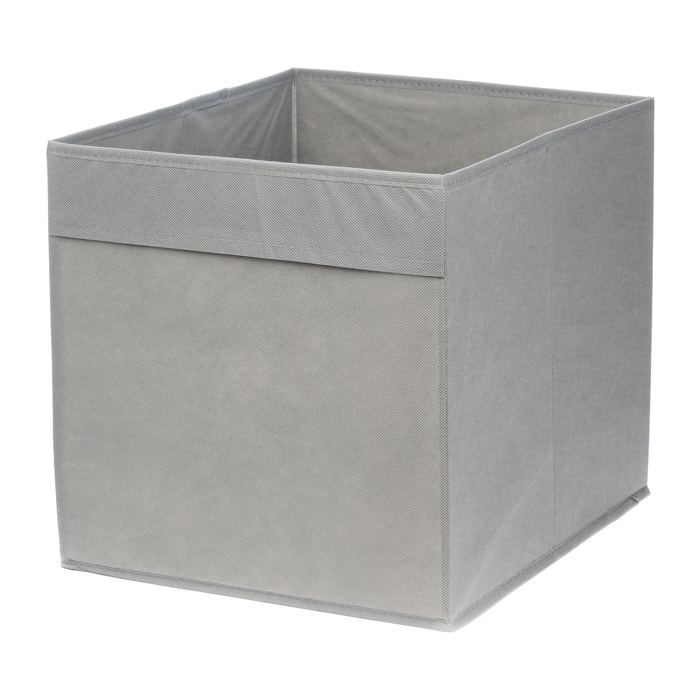 Caja de almacenamiento plegable con base convertible en tapa. 34x38x34 cm.