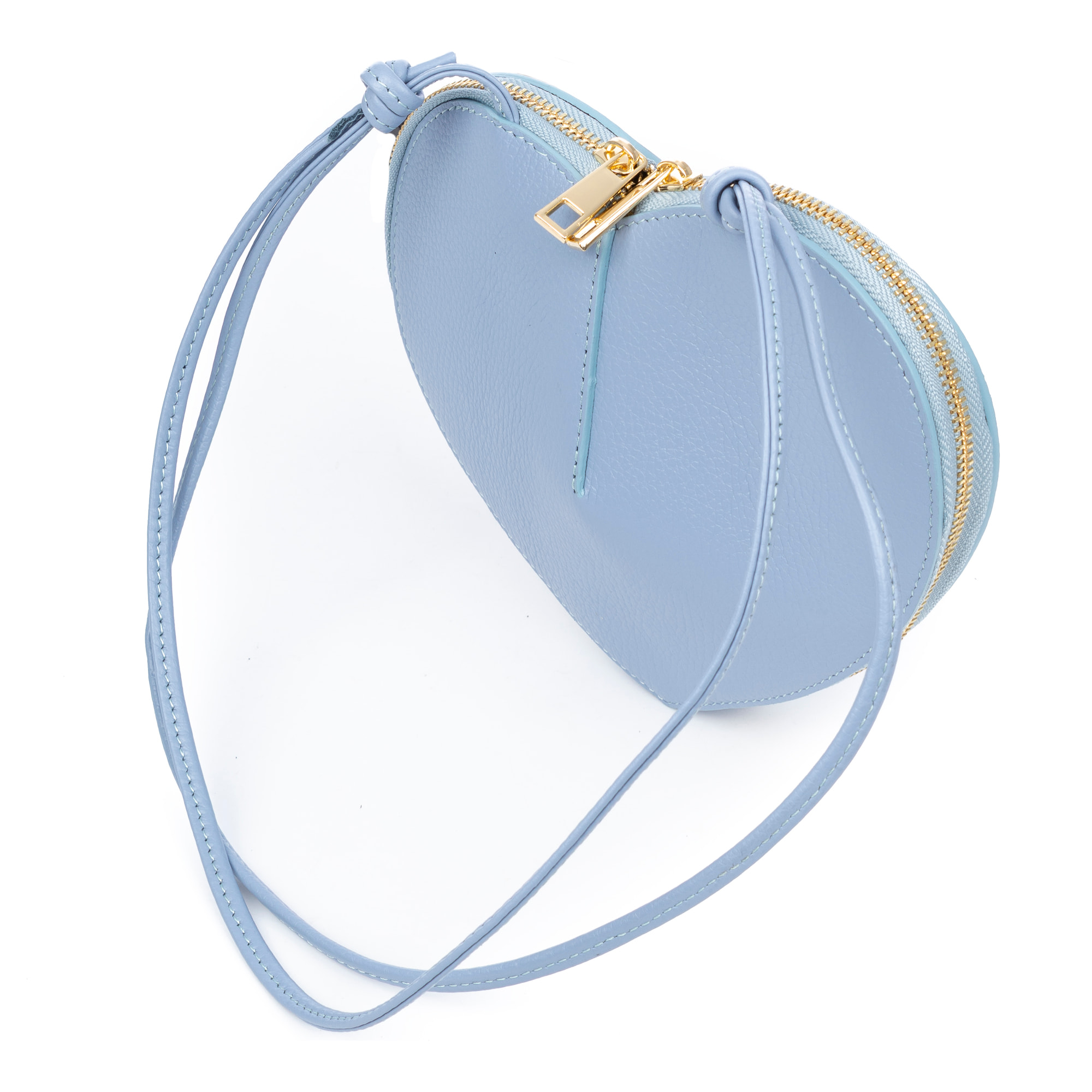 Barbaresco bolso de hombro mujer, con forma de corazón. Piel auténtica Dollaro.