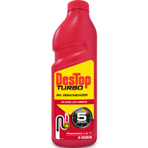 Desatascador tuberías Destop Turbo 1l - 2 unidades