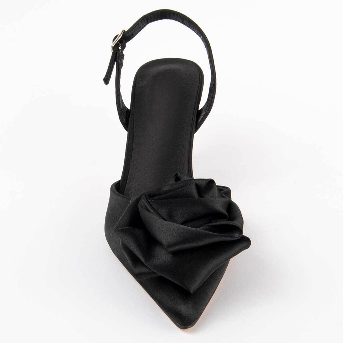 Zapato De Tacón - Negro - Altura: 6 Cm