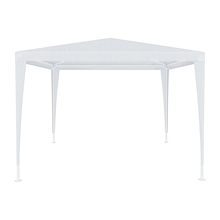 Gazebo 3 x 3 Metri Struttura in Acciaio Copertura In PE 110 gr/m² Impermeabile Idrorepellente Resistente Raggi Solari UV Tenda Ombrellone