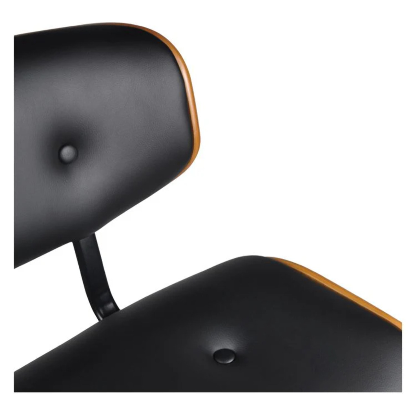 Chaise de bar réglable 65/86 cm en cuir synthétique noir - Melchior