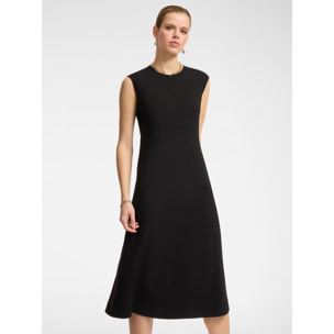 Elena Mirò - Vestido longuette en tejido de punto - Negro