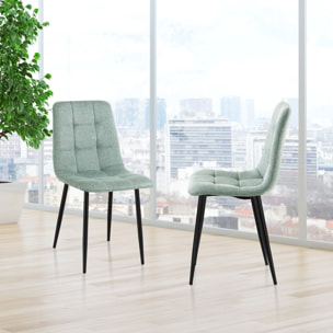 Tomasucci Set de 4 Chaises FAFFY VERT MENTHE EVO