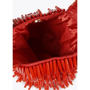 Borsetta strass effetto corallo
