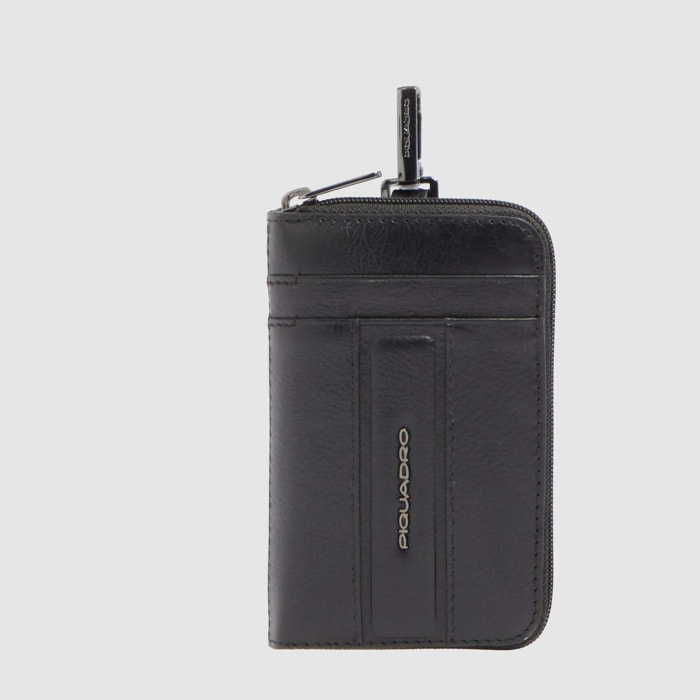 Piquadro Astuccio portachiavi con porta carte di credito