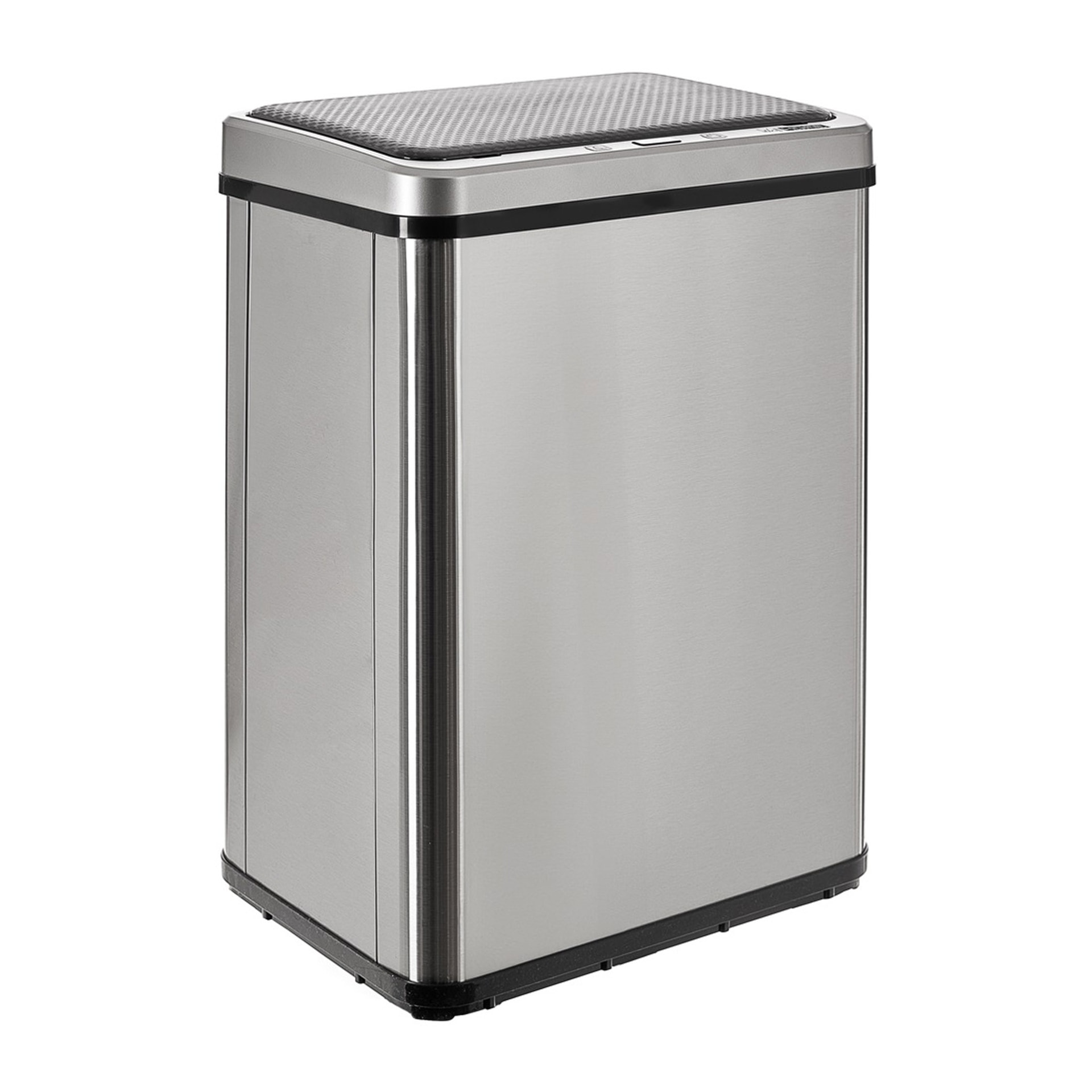 Well home - cubo de basura inteligente sin patas con apertura automática o contacto manual, 40l, alto: 55,5 (x35,5x26), gris.