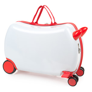 Maleta Correpasillos Itaca Happy Fun Days Blanco-Rojo