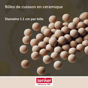 Lot de 2 seaux de billes de cuisson pour pâte sablée, pot de 600 grammes Zenker Smart Pastry