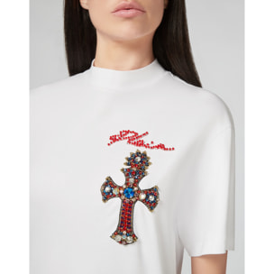PHILIPP PLEIN T-shirt Round Neck SS Baroque cross