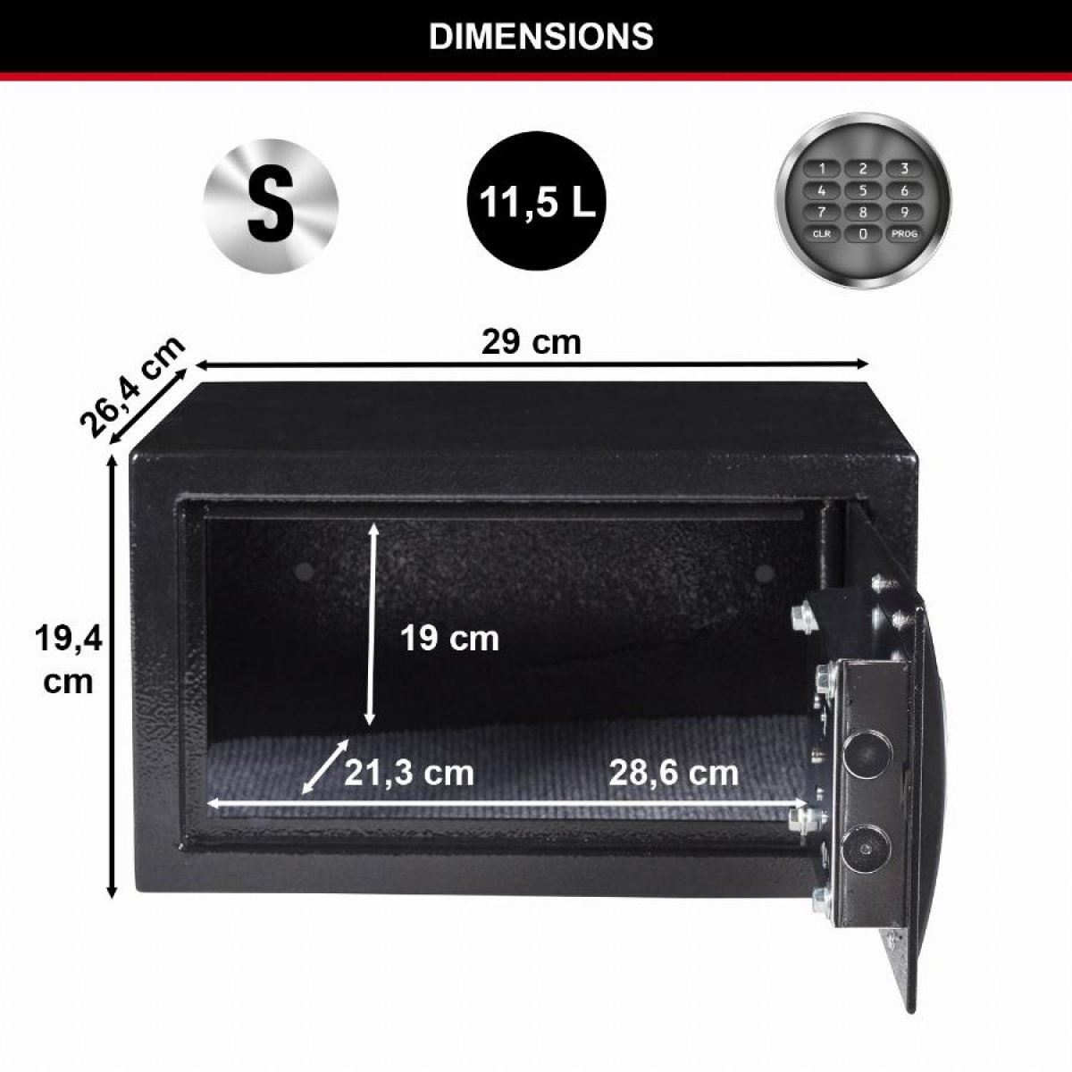 Coffre-fort à combinaison électronique MASTERLOCK 11L - X041ML