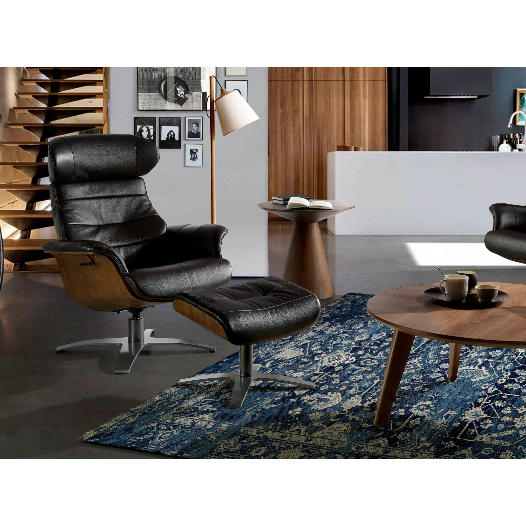 Sillón Angel Cerda de piel de vacuno 79x84x100cm