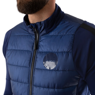 Chaqueta ciclista hombre manga larga azul marino