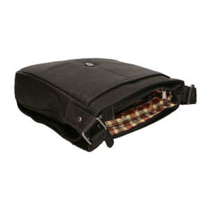 Borsa a tracolla  da uomo In Vera pelle Made in Italy 25x28x6 cm