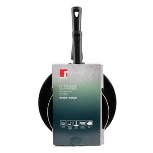 Juego de 2 Sartenes 20 / 26cm en aluminio forjado antiadherentes