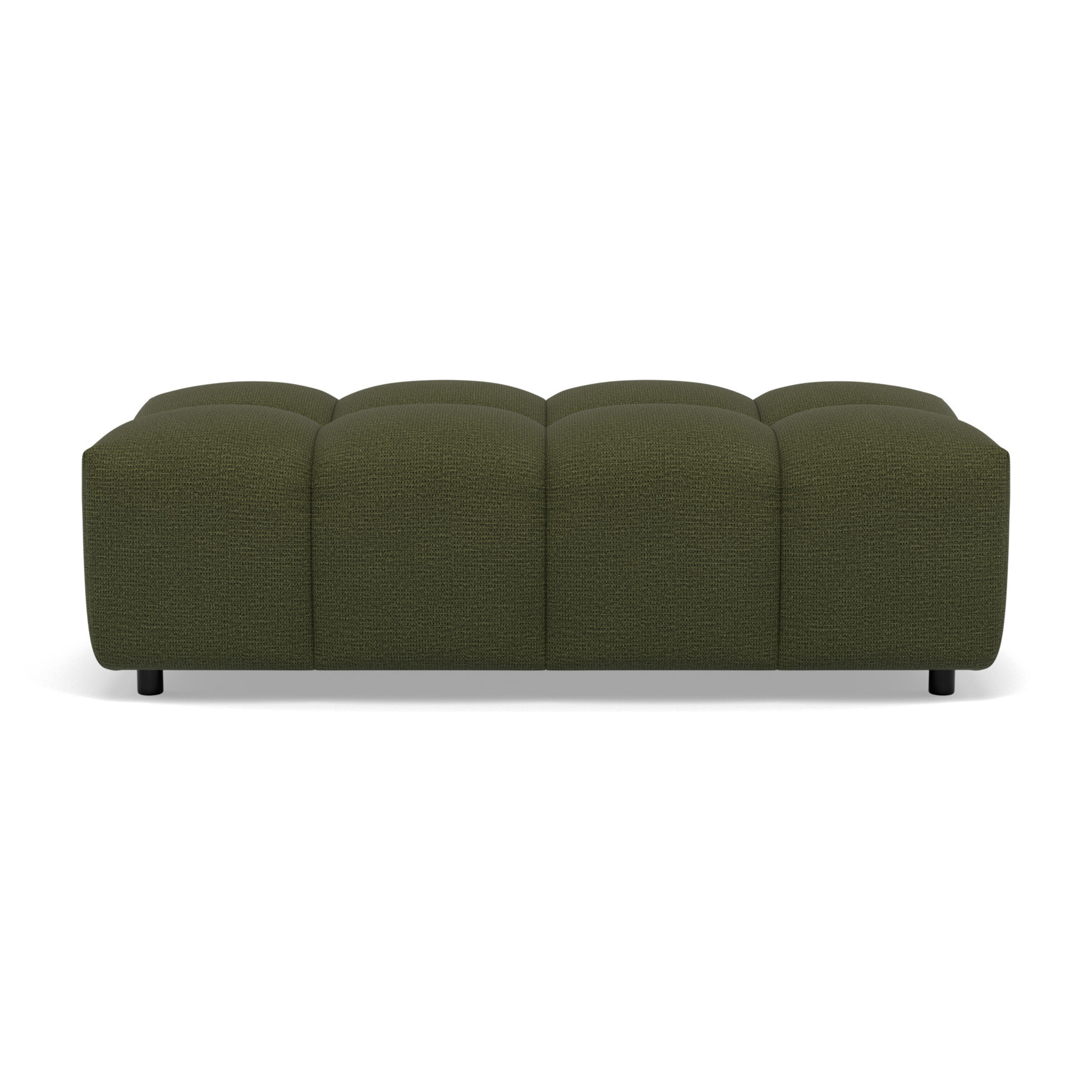 Adelaide - pouf en tissu texturé - Vert