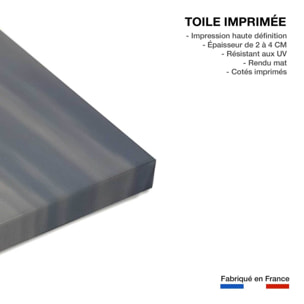 Tableau paysage ocean vague belharra  Toile imprimée