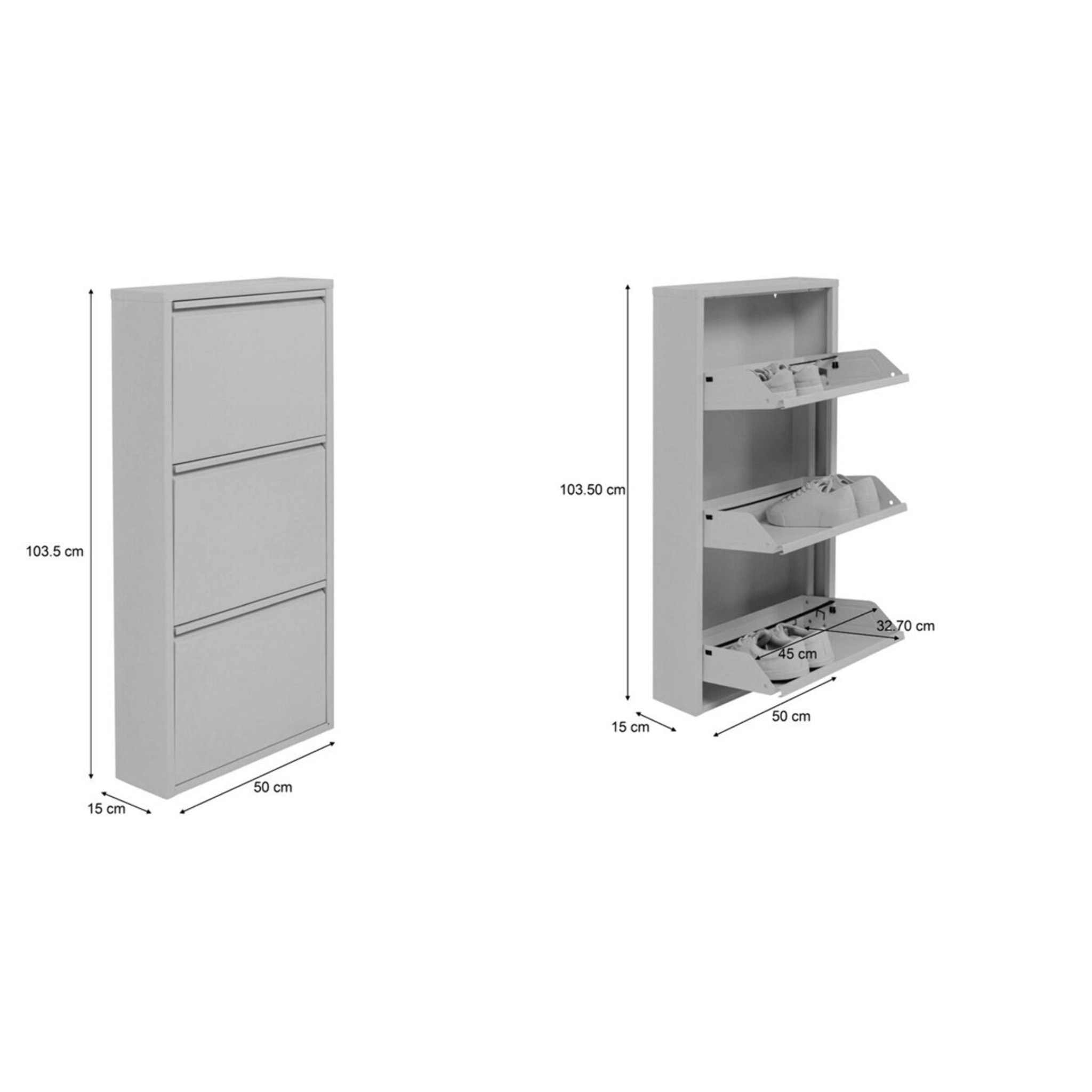 Casier à chaussures Caruso noir Kare Design