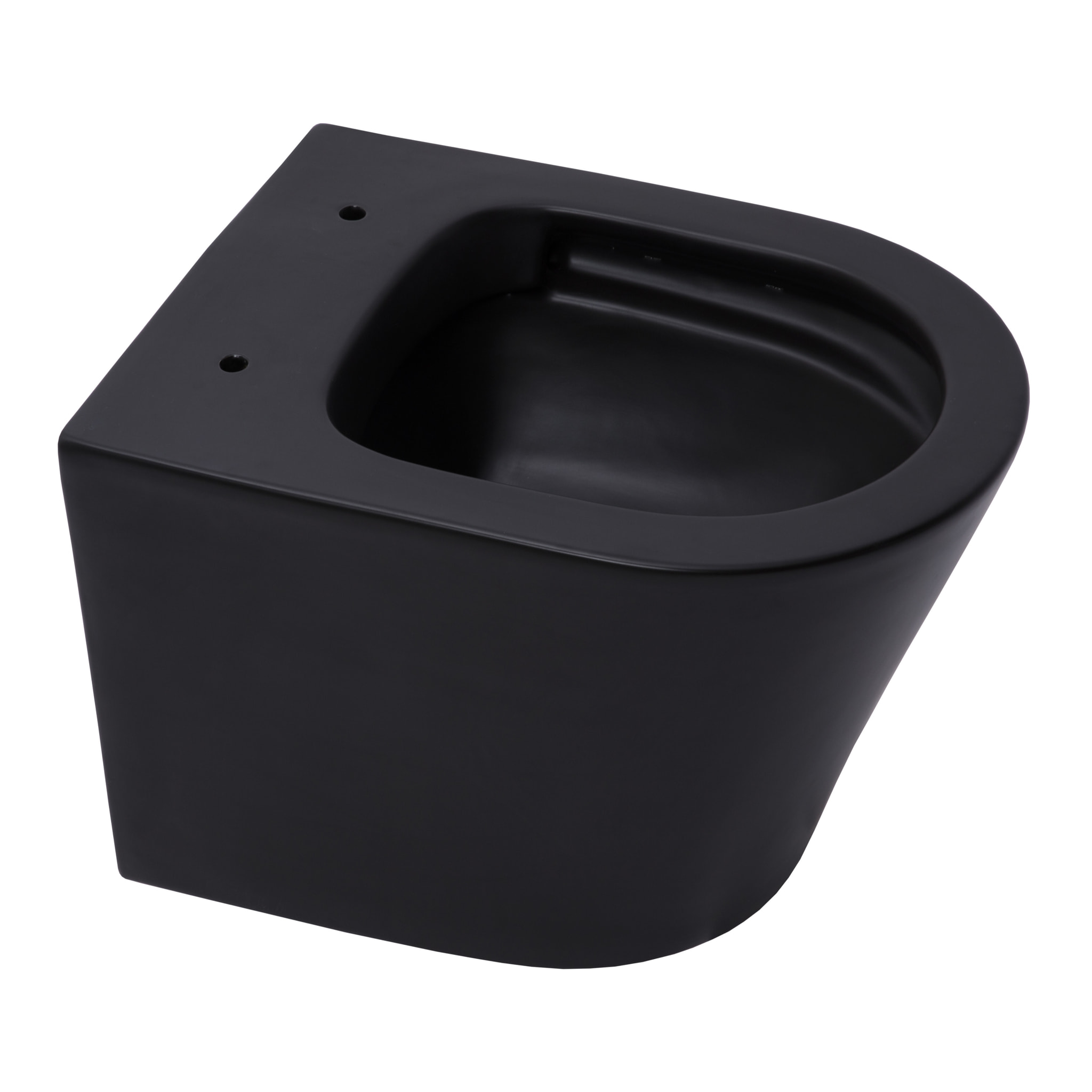 Pack WC Bâti-support Viconnect + WC sans bride Infinitio Noir mat  + Abattant softclose + Plaque chrome mat
